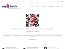 Tablet Screenshot of myecheck.com